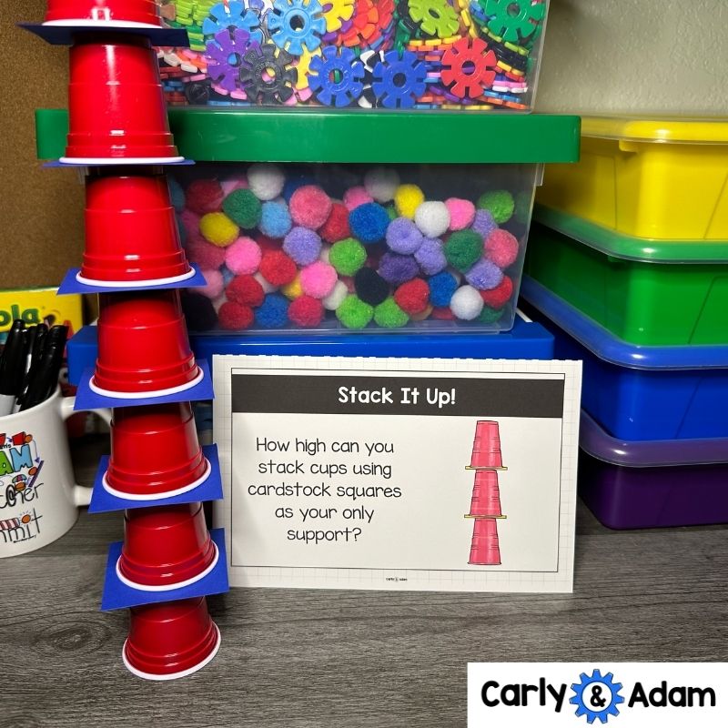 Growth Mindset STEM Centers Minute to Win It Activities