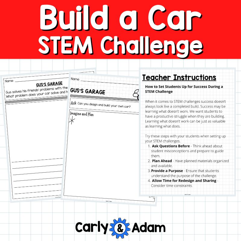 Build a Lego Car Gus's Garage Activity