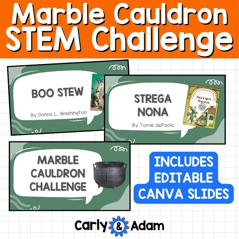 Marble Cauldron Halloween STEM Activity