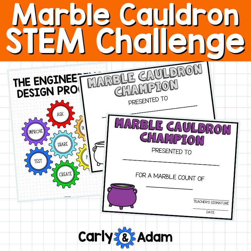 Marble Cauldron Halloween STEM Activity
