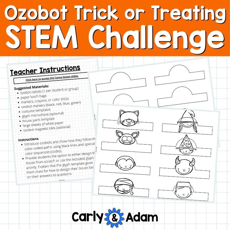 Ozobot Trick Or Treating Coding Lesson Plan Halloween STEM Activity