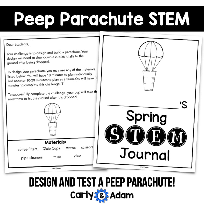 Peeps STEM Activity Peep Drop Parachute Lesson