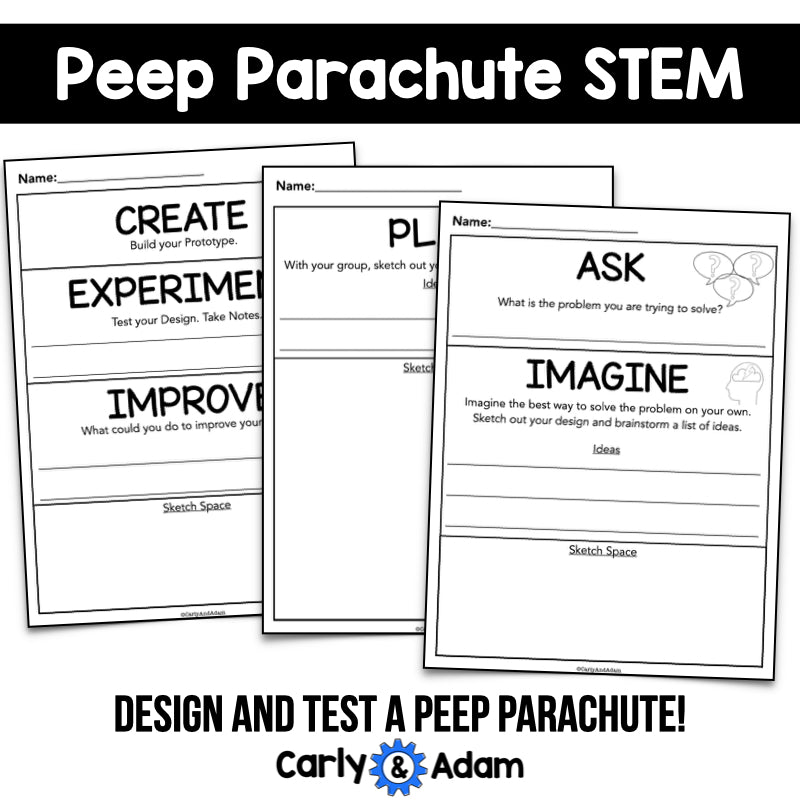 Peeps STEM Activity Peep Drop Parachute Lesson