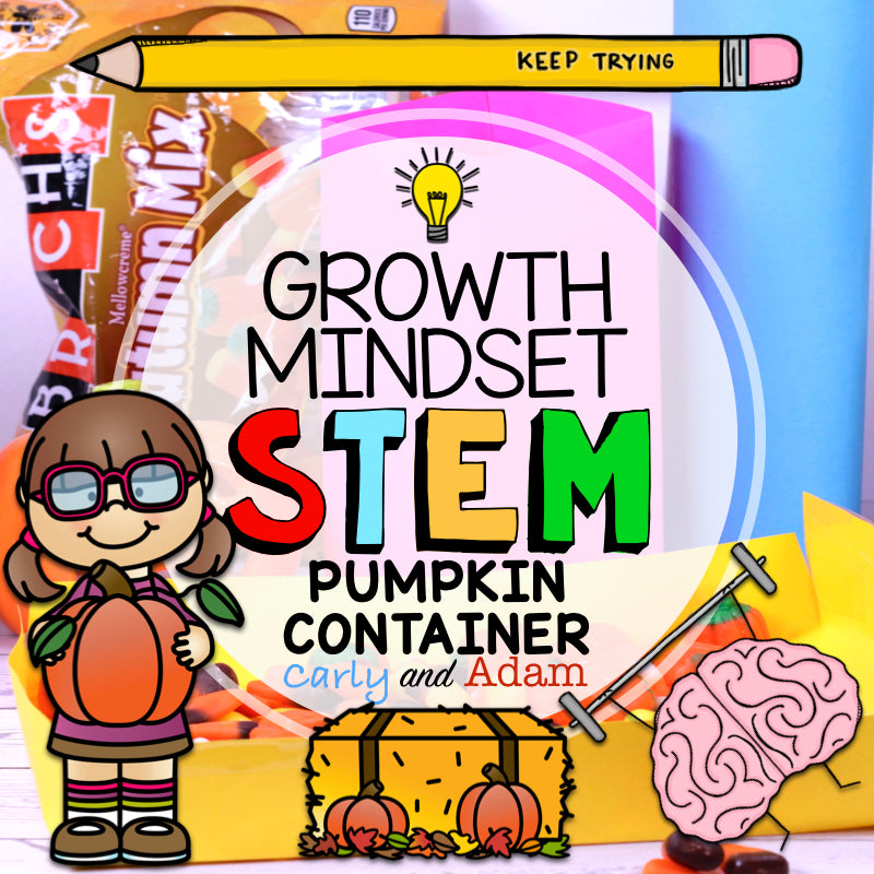 Pumpkin Candy Container Growth Mindset Halloween STEM Activity