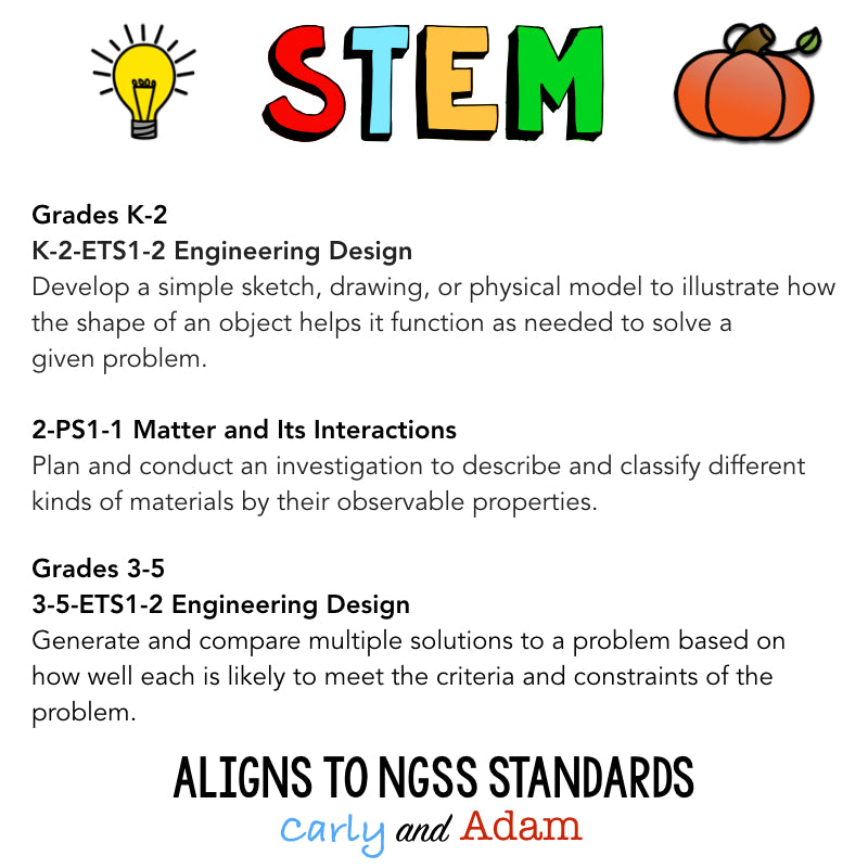 Pumpkin Stand Halloween STEM Activity