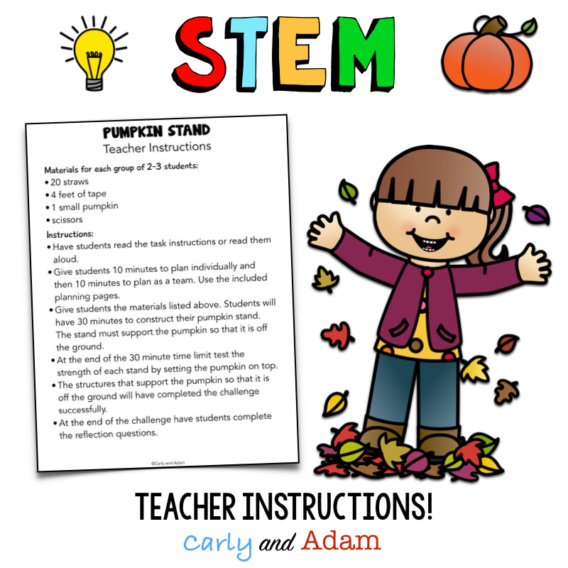 Pumpkin Stand Halloween STEM Activity