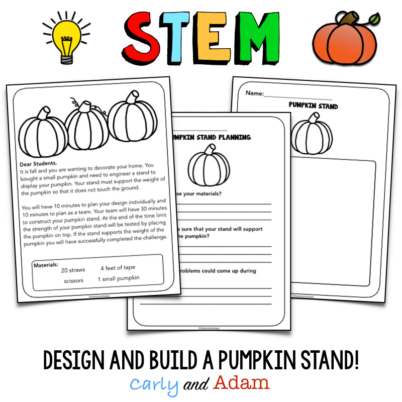 Pumpkin Stand Halloween STEM Activity