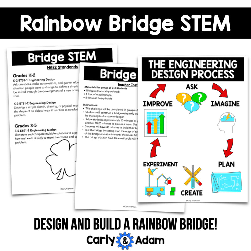 St Patrick's Day Rainbow Bridge STEM Challenge