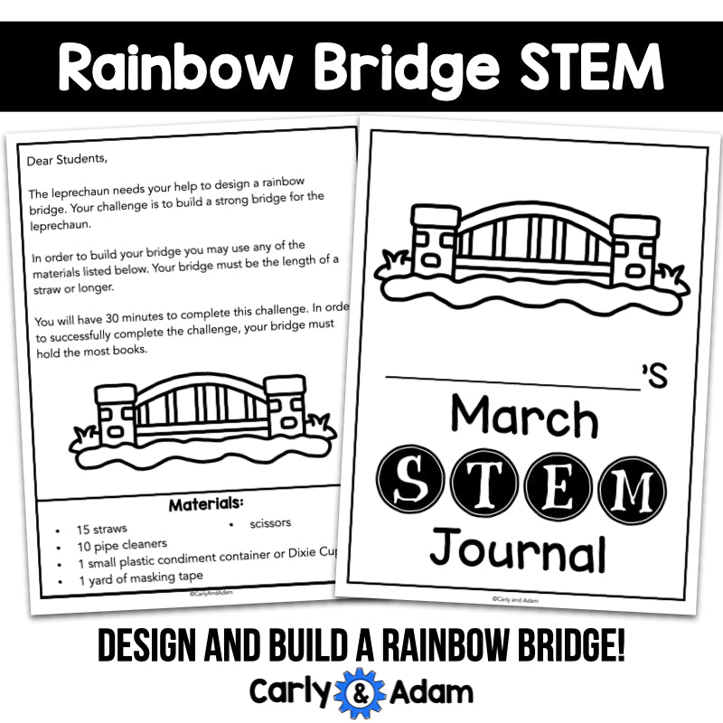 St Patrick's Day Rainbow Bridge STEM Challenge
