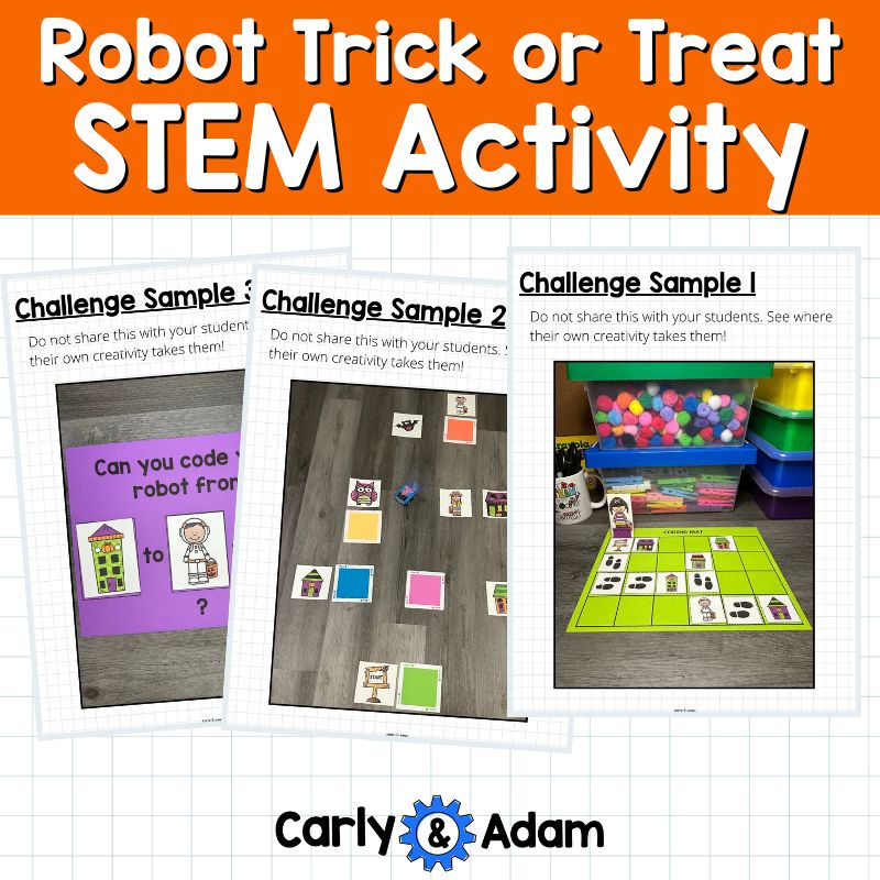 Robot Trick Or Treat Halloween STEM Activity