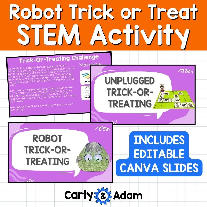 Robot Trick Or Treat Halloween STEM Activity