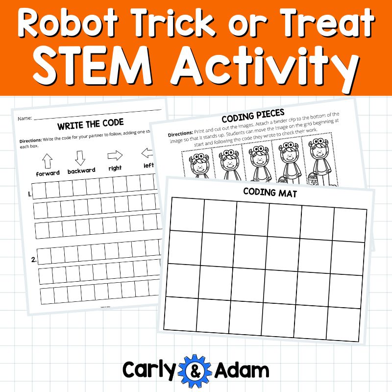 Robot Trick Or Treat Halloween STEM Activity
