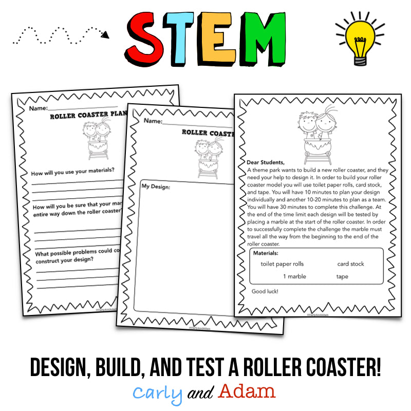 Build a Roller Coaster STEM Activity