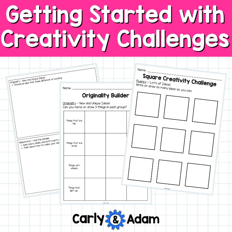 Getting Started with Creativity Challenges Finish the Picture Activities Beautiful Oops Book Lesson