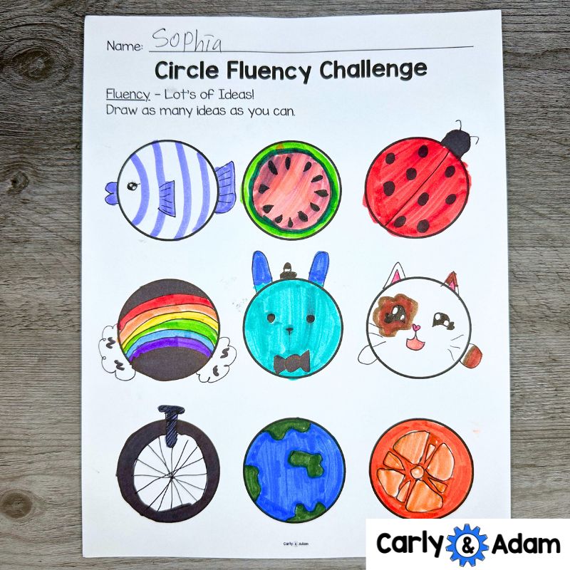 Getting Started with Creativity Challenges Finish the Picture Activities Beautiful Oops Book Lesson