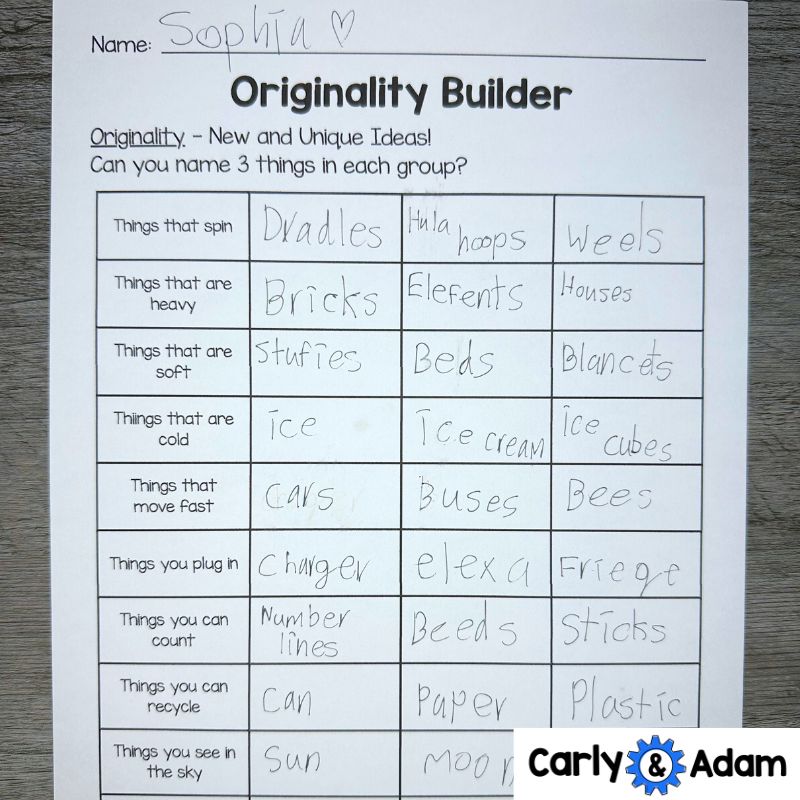 Getting Started with Creativity Challenges Finish the Picture Activities Beautiful Oops Book Lesson