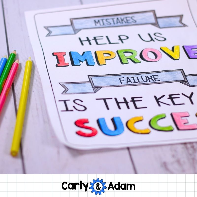 The Girl Who Never Made Mistakes Growth Mindset STEM Activity