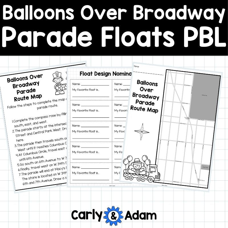 Balloons Over Broadway Thanksgiving PBL Activity Parade Floats