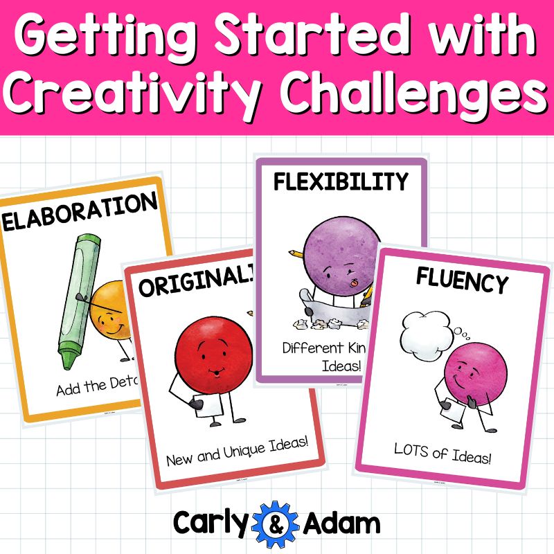 Getting Started with Creativity Challenges Finish the Picture Activities Beautiful Oops Book Lesson