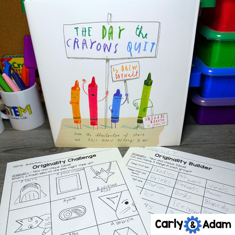 Getting Started with Creativity Challenges Finish the Picture Activities Beautiful Oops Book Lesson