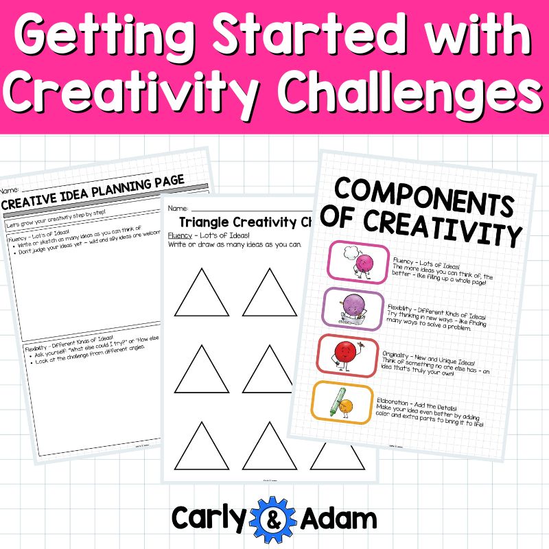 Getting Started with Creativity Challenges Finish the Picture Activities Beautiful Oops Book Lesson