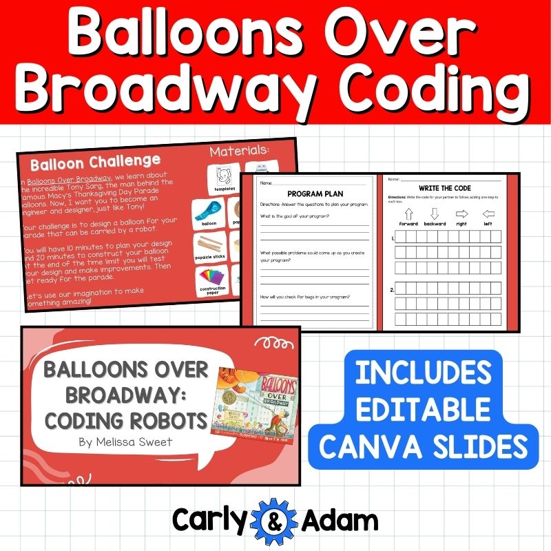 Code a Parade Balloons Over Broadway Read Aloud Coding Activity