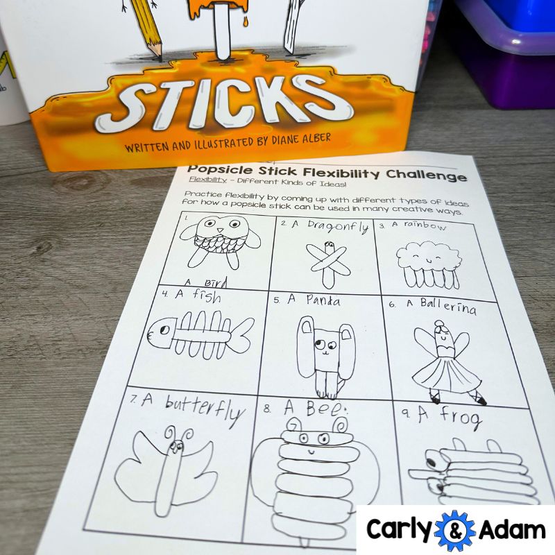 Getting Started with Creativity Challenges Finish the Picture Activities Beautiful Oops Book Lesson