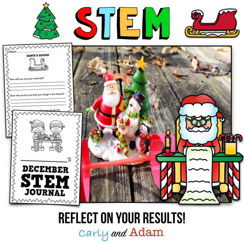 Santa's Sleigh Christmas STEM Activity