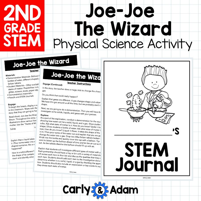 Joe Joe Wizard States of Matter 2nd Grade Science Activity