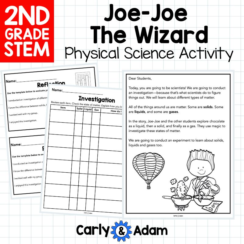 Joe Joe Wizard States of Matter 2nd Grade Science Activity