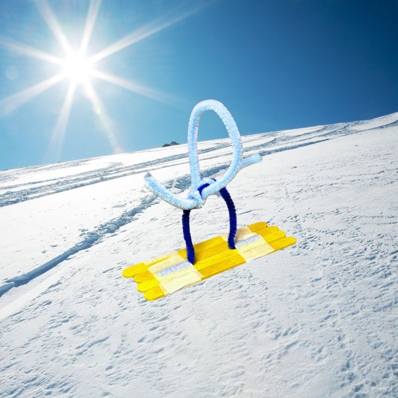 Build a Snowboarder Snowboarding Winter Olympic Games STEM Activity