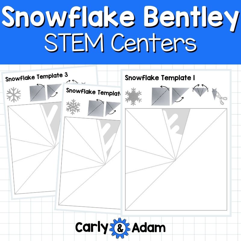 Snowflake Bentley Read Aloud Winter STEM Centers and Activities