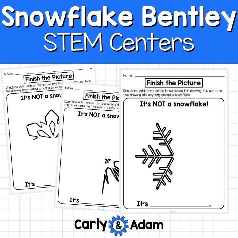 Snowflake Bentley Read Aloud Winter STEM Centers and Activities