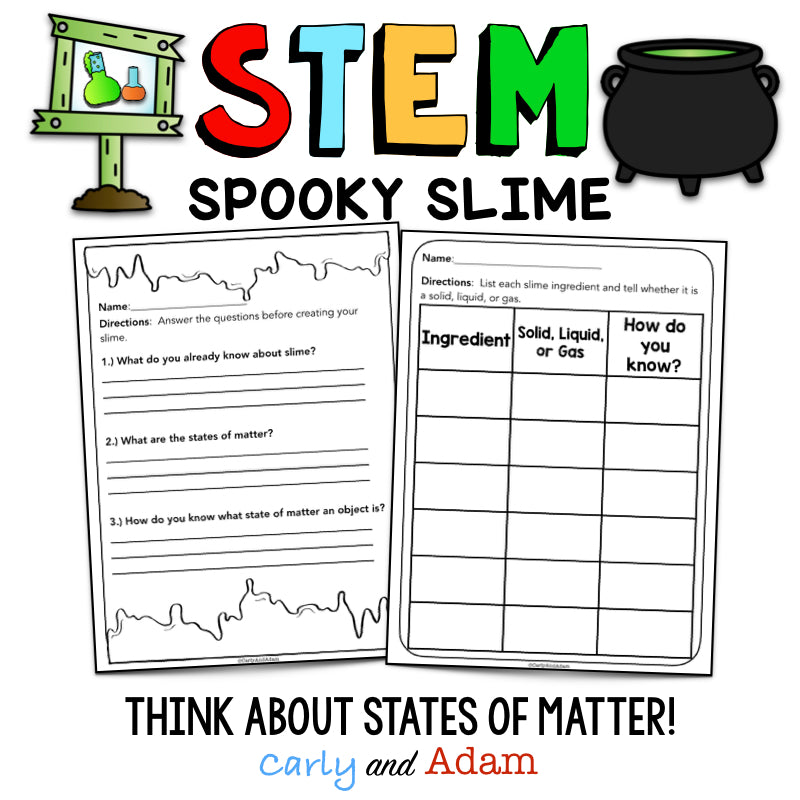 Spooky Slime Halloween STEM Activity