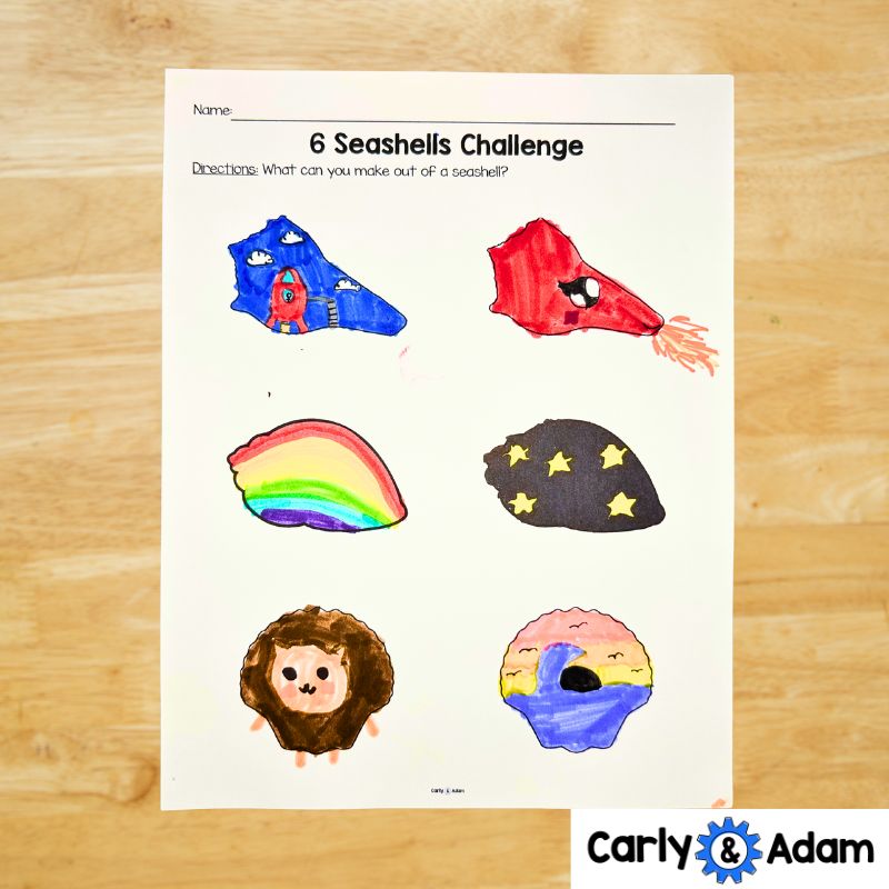 Summer Creativity Challenges, Finish the Picture Activities, Brain Breaks, Sub Plans, Summer Packet, Morning Work