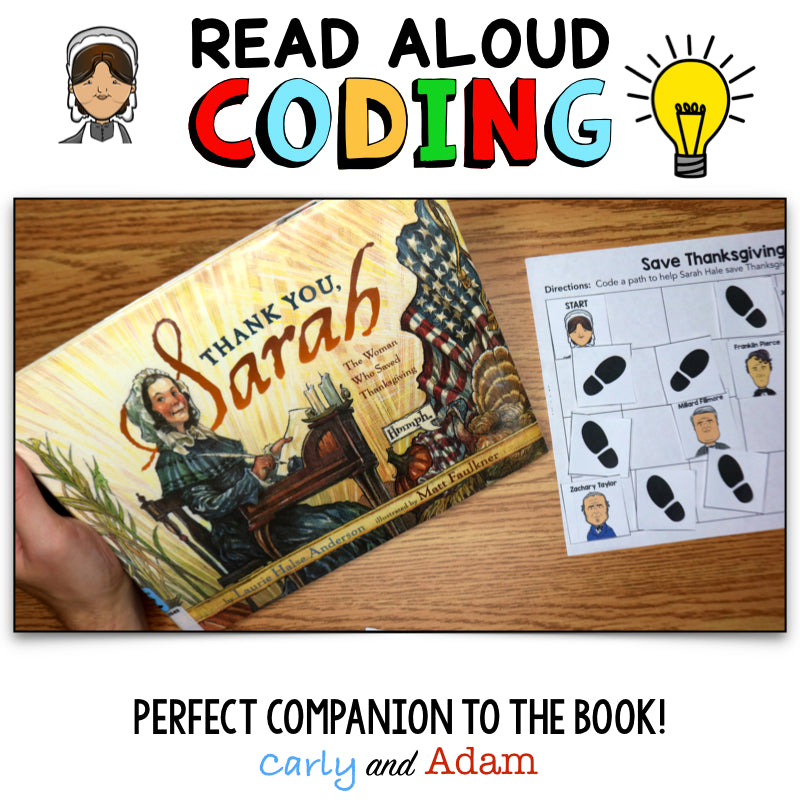 Thank You Sarah Thanksgiving Unplugged Coding Activity