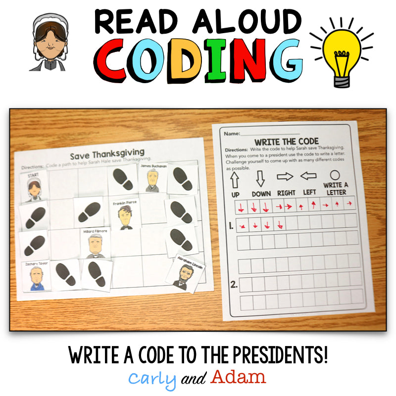 Thank You Sarah Thanksgiving Unplugged Coding Activity