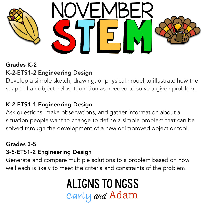 Thanksgiving Dinner Table STEM Activity