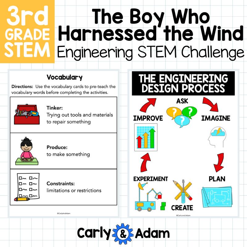 Boy Who Harnessed the Wind 3rd Grade Engineering STEM Activity