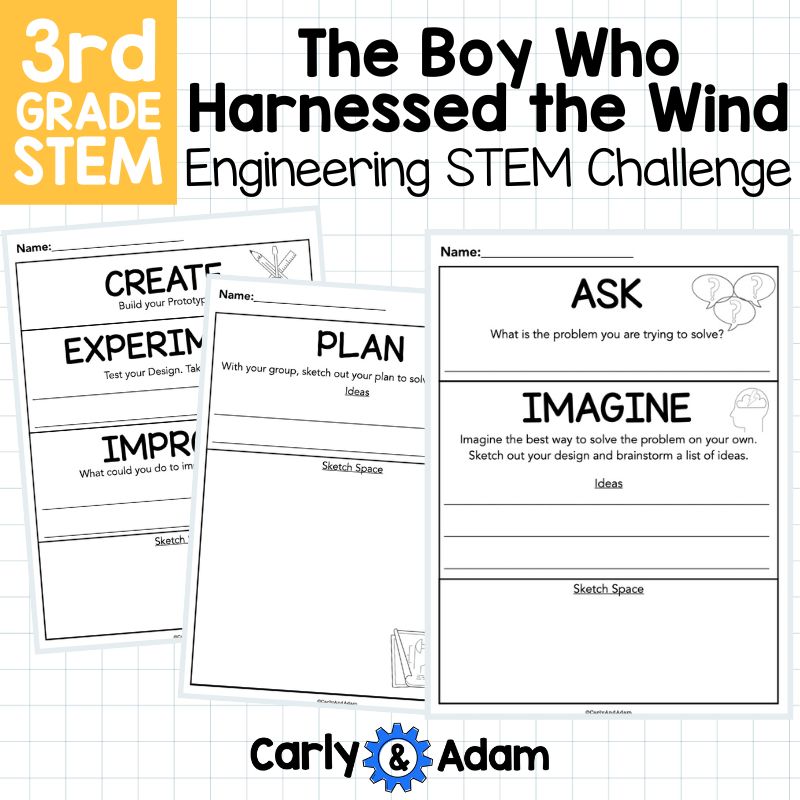 Boy Who Harnessed the Wind 3rd Grade Engineering STEM Activity