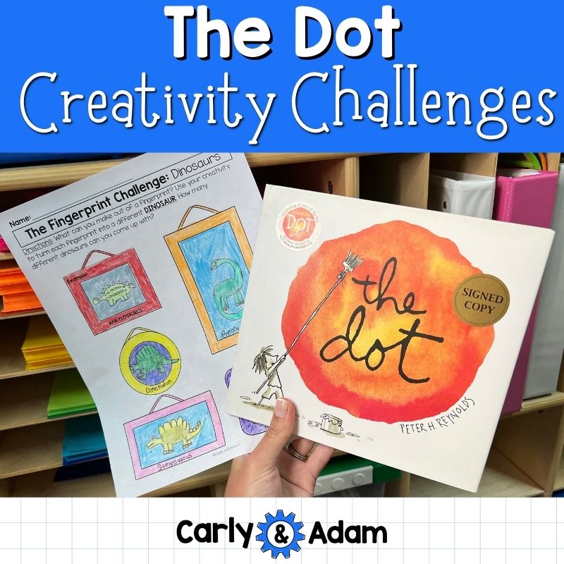 Dot Day Creativity Challenges Finish the Picture Activities The Dot Book by Peter Reynolds