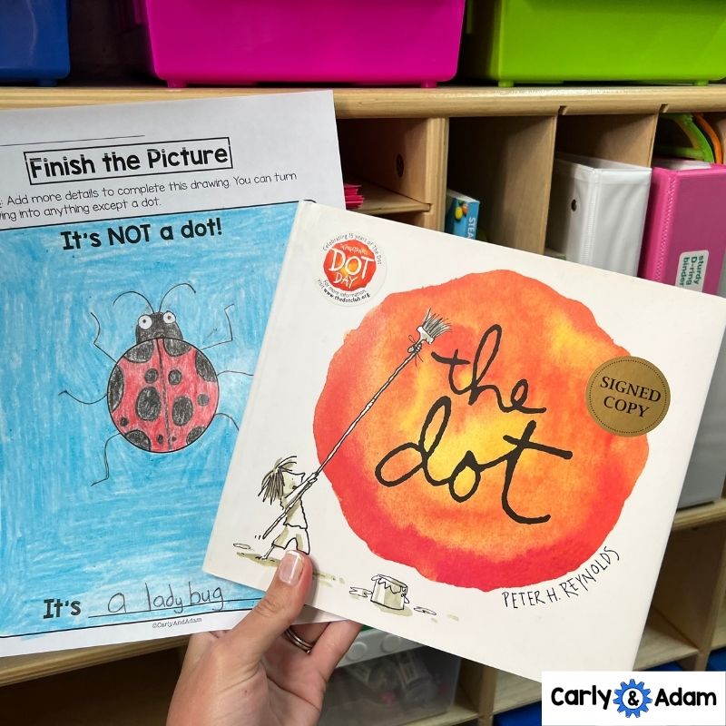 Dot Day Creativity Challenges Finish the Picture Activities The Dot Book by Peter Reynolds