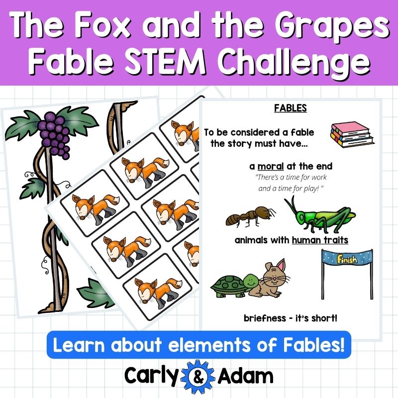 The Fox and the Grapes Fable STEM Challenge