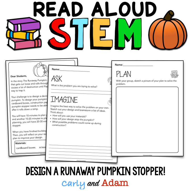 The Runaway Pumpkin READ ALOUD STEM Activity