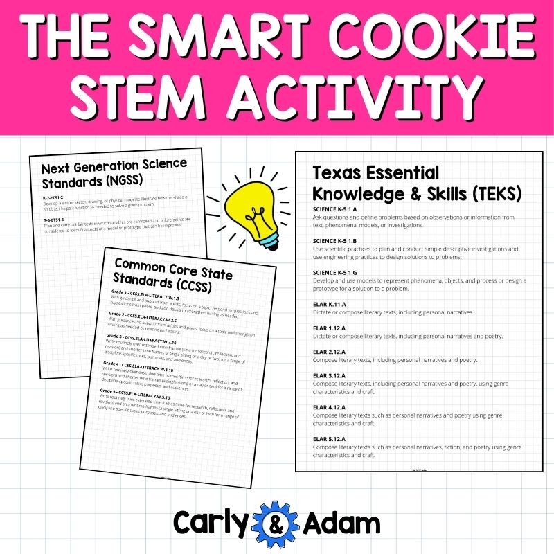 The Smart Cookie Book Activity Marshmallow Toothpick Tower STEM Challenge
