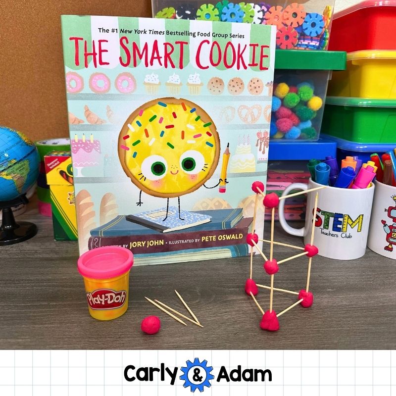 The Smart Cookie Book Activity Marshmallow Toothpick Tower STEM Challenge
