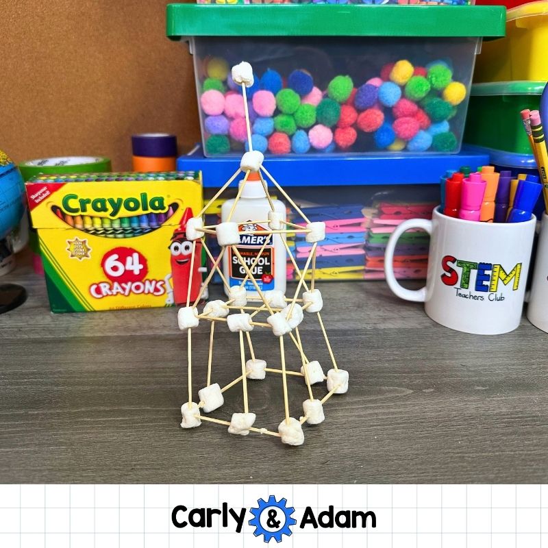The Smart Cookie Book Activity Marshmallow Toothpick Tower STEM Challenge