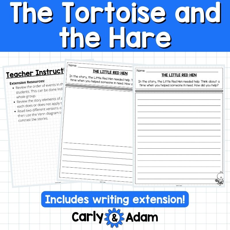 The Tortoise and the Hare Fable STEM Activity - Derby Racers