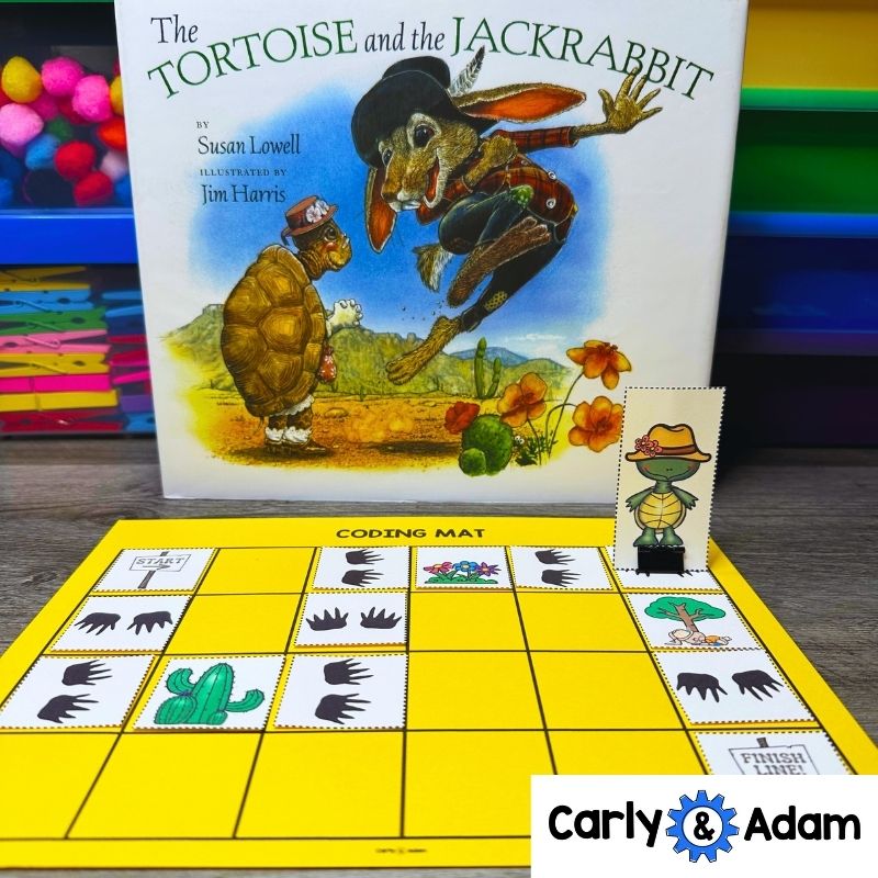 The Tortoise and the Jackrabbit Fractured Fable Coding Activity