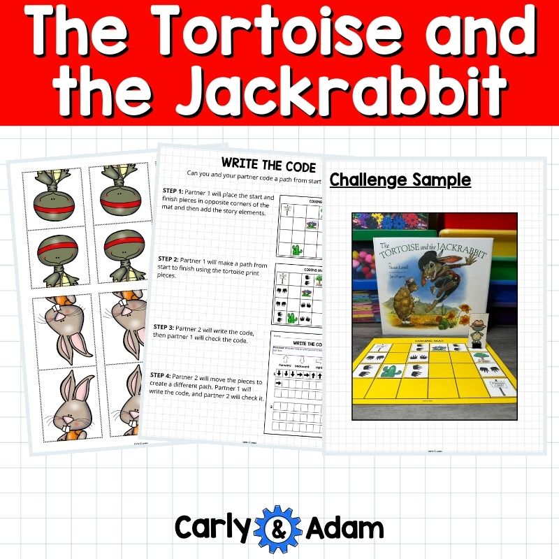 The Tortoise and the Jackrabbit Fractured Fable Coding Activity